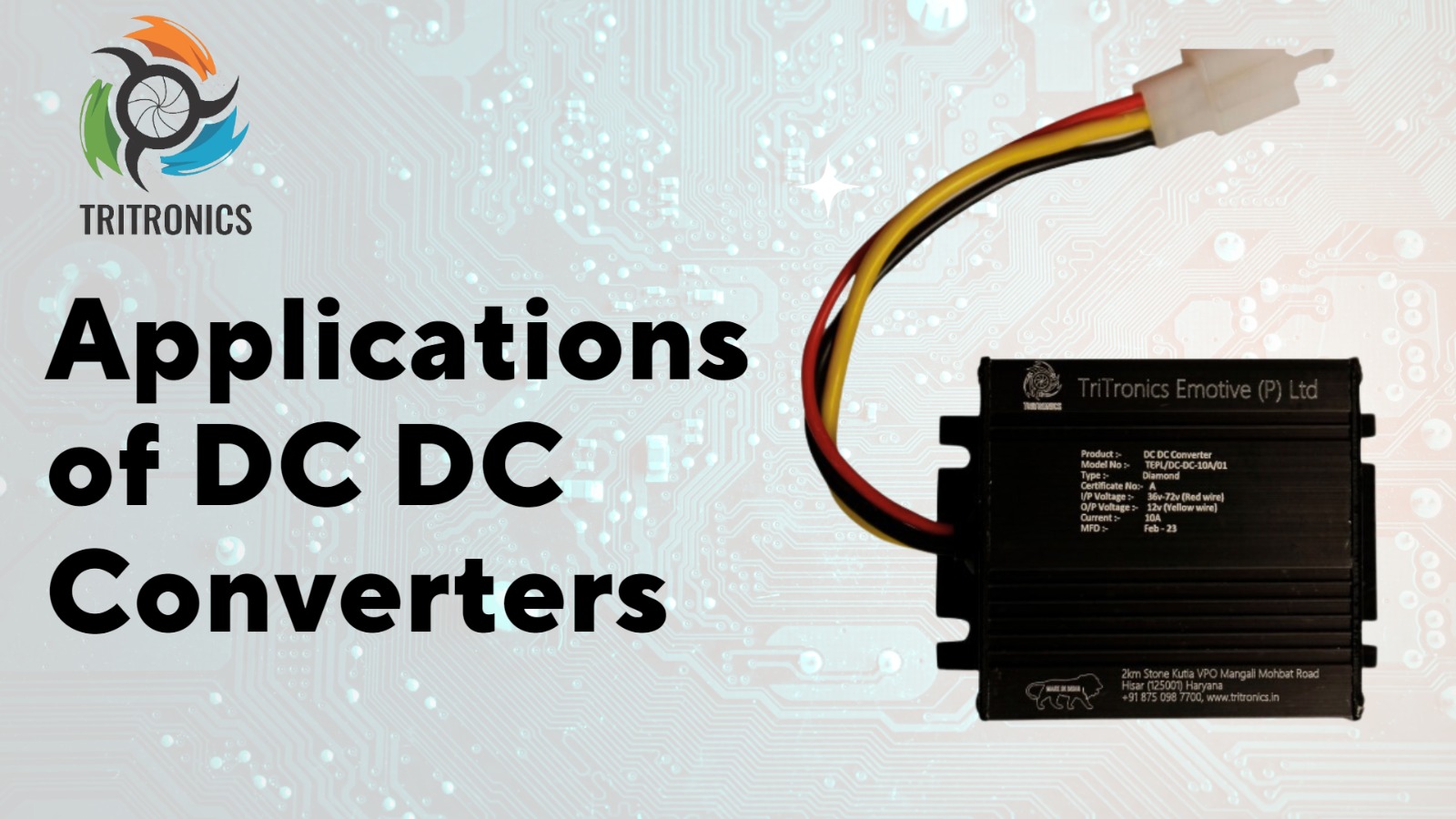Applications of DC DC Converters